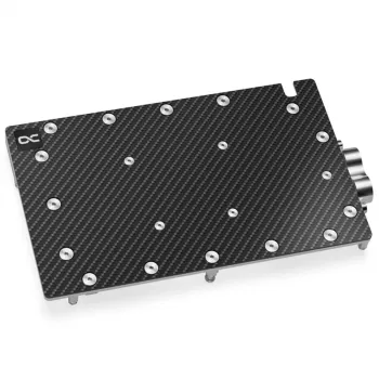 Bloque de agua + Backplate Aquatuning GmbH 13395 Aluminio Carbono Cobre 1/4 pulgadas