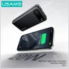 Batería externa usams PB80 PD20W 10000mAh — cargador portátil, negro