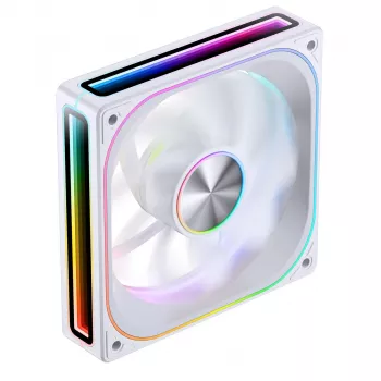 Ventilador de refrigeración Jonsbo ZA-120 Reverse Blade PWM ARGB 120 mm blanco