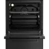Cocina independiente BEKO FSM52331DBDS, encimera de gas 4 fuegos (2900/2000/2000/1000 W), horno eléctrico 60 L, 60 cm, clase de eficiencia energética A, negro