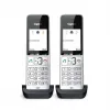 Teléfono analógico/DECT Gigaset COMFORT 500HX duo con identificación de llamadas negro, plata