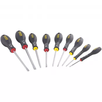 Set de destornilladores de mano STANLEY FATMAX FMHT65439-0 — destornilladores planos, varios tamaños