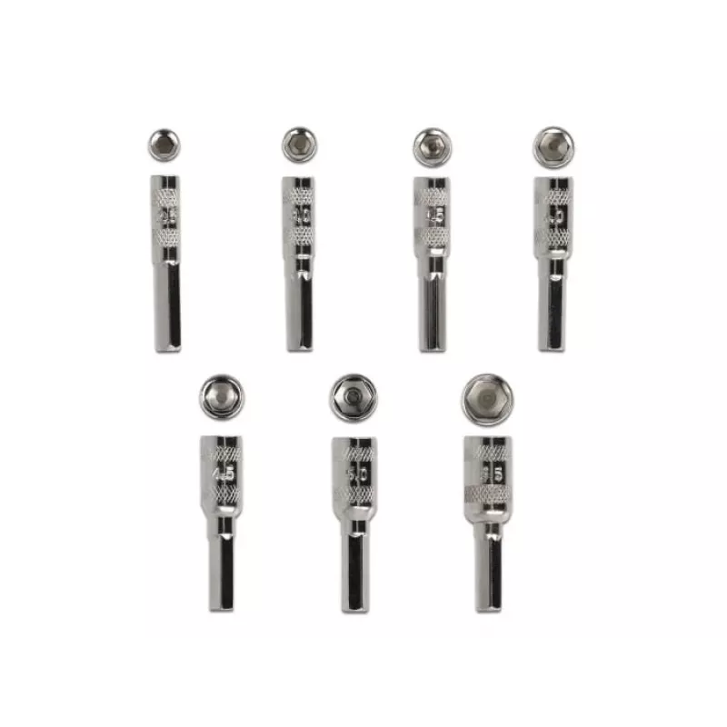 Set de destornilladores DeLOCK 90551 8 piezas Vaso hexagonal exterior 2,5 - 5,5 mm