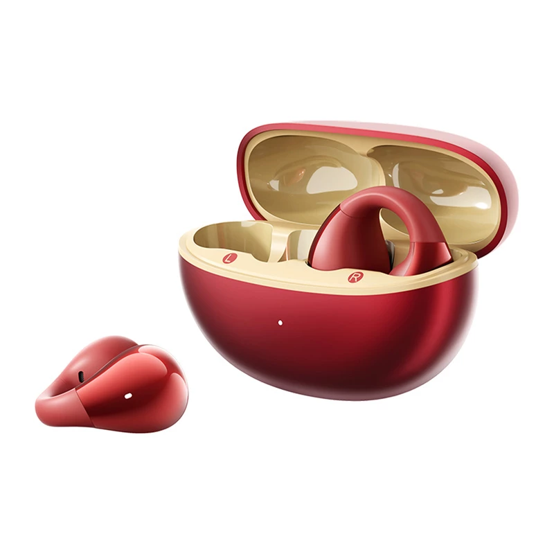 Auriculares inalámbricos de clip QCY Crossky Clip C30S (rojo) — diseño de clip, in-ear, inalámbricos