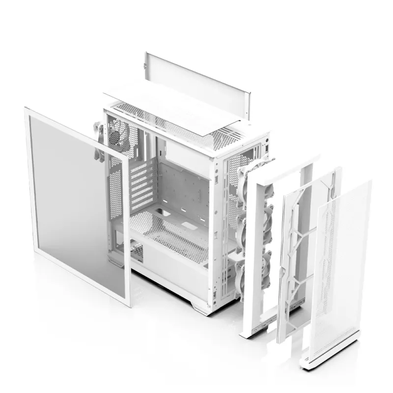 Zalman Z10 DUO ATX ZM-IF120 x4 blanco