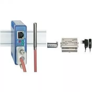 Fuente de alimentación w&t 11020 — entrada 100–240V, salida 24V 0.22A