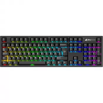 Sharkoon OfficePal KB70W Mech teclado mecánico, Linear Silent, distribución DE