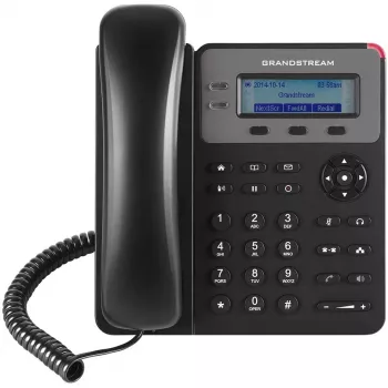 Teléfono DECT Grandstream GXP1610 — negro, LCD 132×48 px, auricular (RJ-9), 1 terminal, agenda 500, manos libres