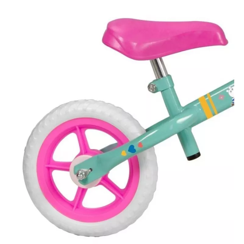 Toimsa TOI198 Peppa Pig bicicleta sin pedales, 10 pulgadas (25,4 cm), verde multicolor