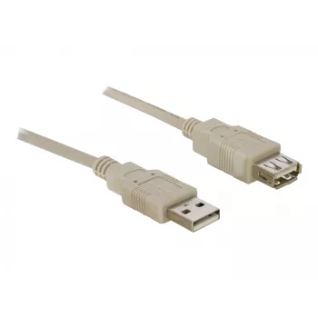 Cable de extensión USB 2.0 DeLOCK 82240 3 m gris