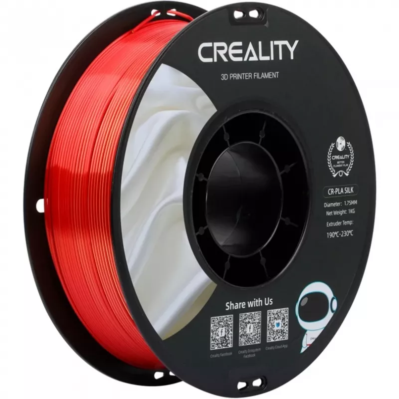 Creality CR-Silk PLA filamento, 1,75 mm, 1 kg, oro/rojo