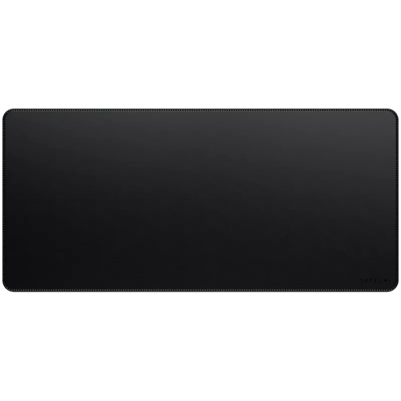 Alfombrilla de escritorio de piel sintética – Negro