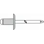 Remache ciego GESIPA 1454123 Al/Ac 5x16 mm ala grande K14 para 10,0–12,0 mm, paquete de 250 uds.