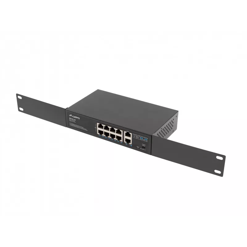 Switch no gestionado Lanberg RSFE-8P-2GE-120