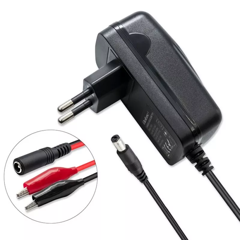 Cargador de baterías QOLTEC Charger AGM GEL STD 6V 1A para baterías de plomo-ácido de 6V, AGM y gel