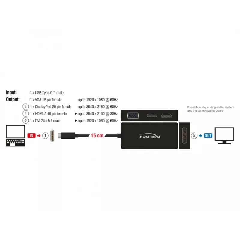 Docking station Delock 63929