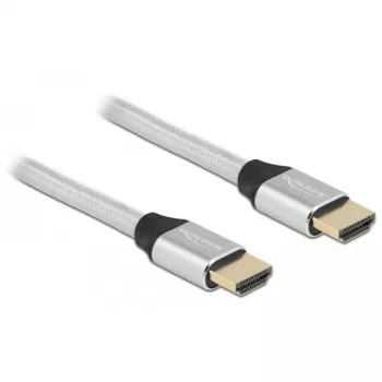 Cable HDMI DeLOCK Ultra High Speed 48 Gbit/s 8K 60 Hz plata 3 m