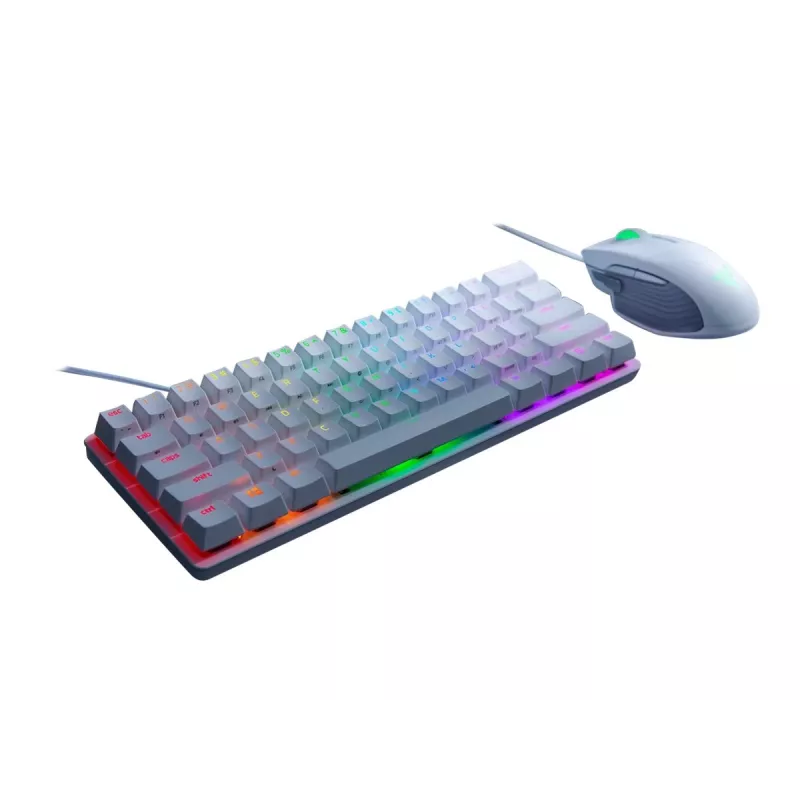 Teclado mecánico gaming Razer Huntsman Mini 60% blanco USB QWERTY US International interruptores ópticos