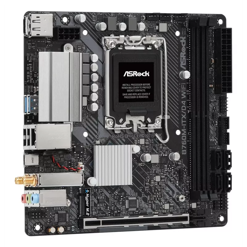 Placa base ASRock B760M-ITX/D4 WiFi Intel B760 LGA 1700 mini ITX