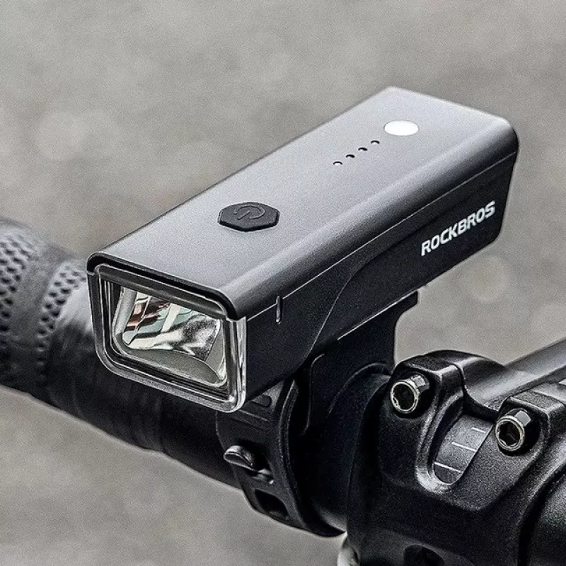 Rockbros Luz de bicicleta + cable USB-C - USB-A 260 lm negro