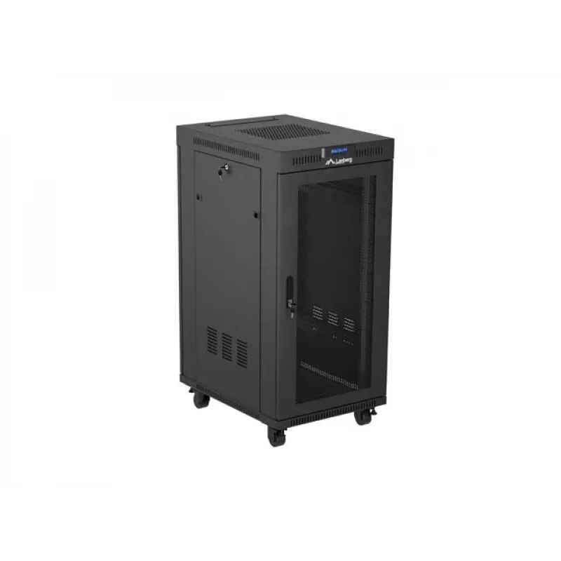 Armario rack autoportante LANBERG FF01-6824-23BL 24U 600×800 mm IP20 negro