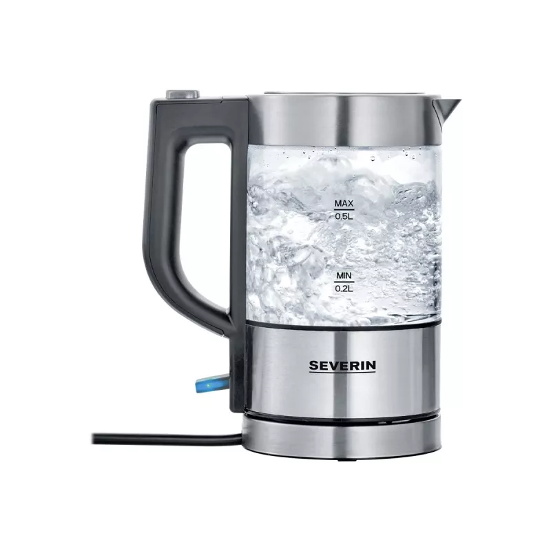 Severin WK 3472 Hervidor de agua 0,5 L Plata 1100 W (WK3472)