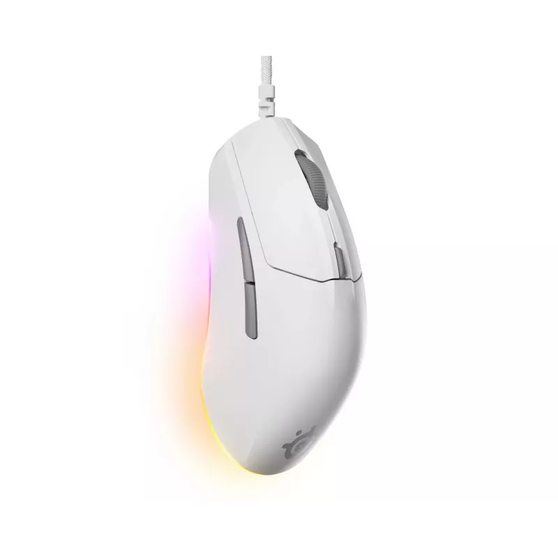 SteelSeries Rival 3 Gen 2 ratón para juegos, blanco