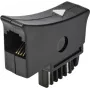 Renkforce adaptador de teléfono (analógico) [1x conector macho TST - 1x conector macho RJ11 6p4c] negro (RF-5046540)