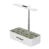 Sistema inteligente de cultivo de plantas de interior GreenBlue, maceta SMART, capacidad 4L, para 12 plantas, LEDs de espectro completo, GB133