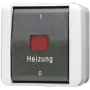 JUNG Interruptor de emergencia para calefacción 802HW WG800 IP44 Ais 2 polos 802HW (802HW)