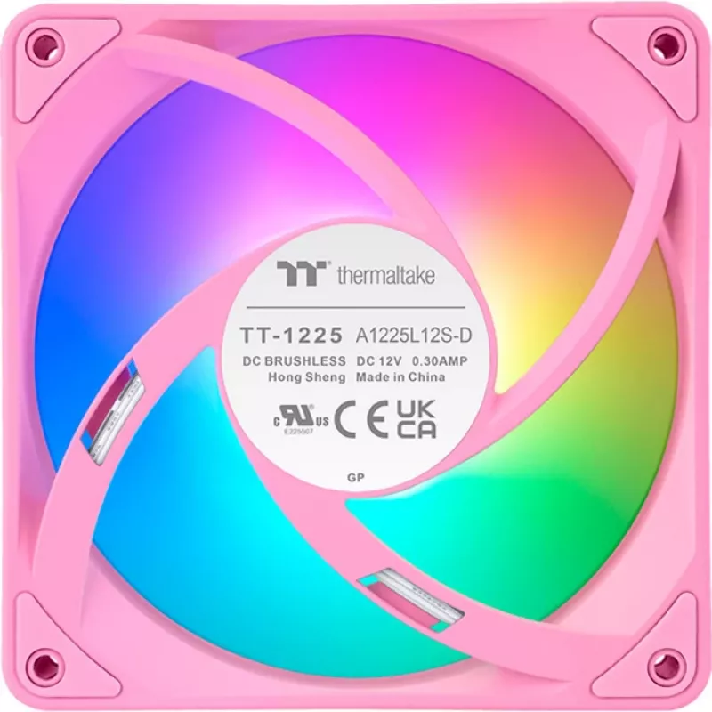 Ventilador de caja Thermaltake CT120 EX ARGB 120mm rosa pack de 3