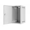 Lanberg WF10-2309-00S Armario rack de pared de 10 pulgadas 9U, gris, puerta metálica, 280x310 mm