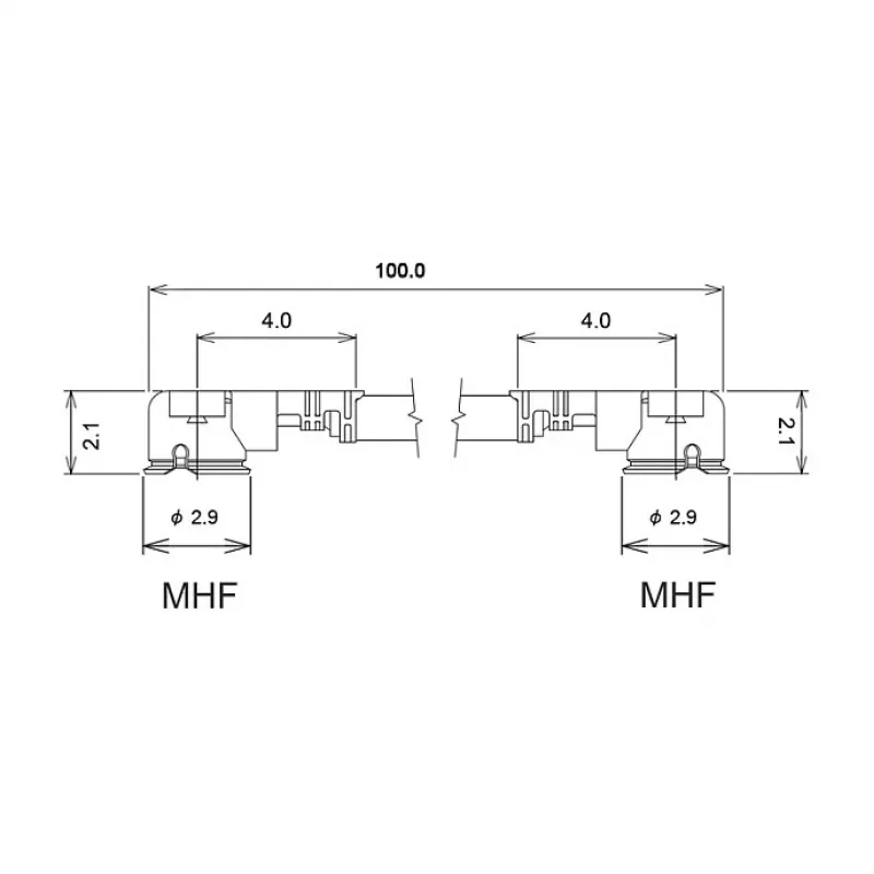 Delock 89607 cable de antena, MHF a MHF, 10 cm, negro