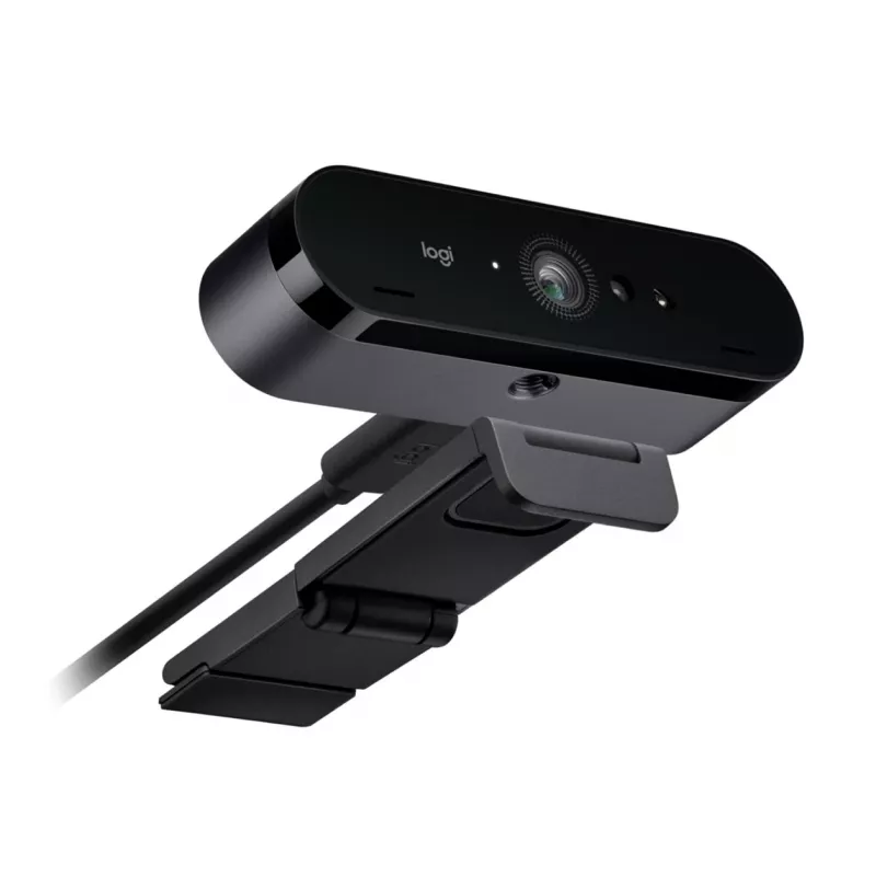 Logitech BRIO 4K Ultra HD Pro webcam 960-001106, 4096x2160, HDR, RightLight 3, zoom digital 5x, autoenfoque, USB 3.0 (USB-C), negra