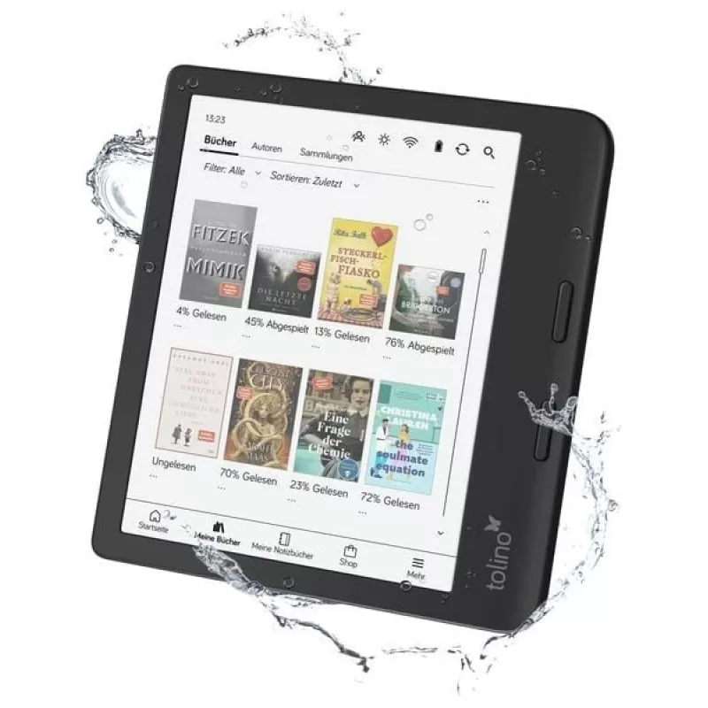 Tolino E-Book-Reader pantalla táctil Wi-Fi negro