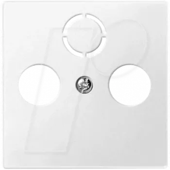 Placa de pared / tapa de interruptor Merten 297519 — blanca, termoplástico, 1 elemento