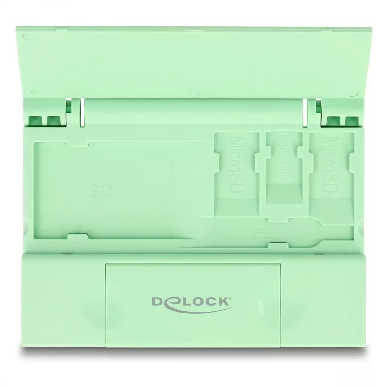 Lector de tarjetas DeLOCK 91015 USB 3.2 Gen 1 Type-A/Type-C menta