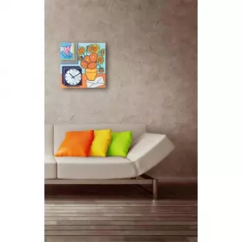 Reloj NeXtime 8170 Go van Go, 43x43 cm, pared, multicolor