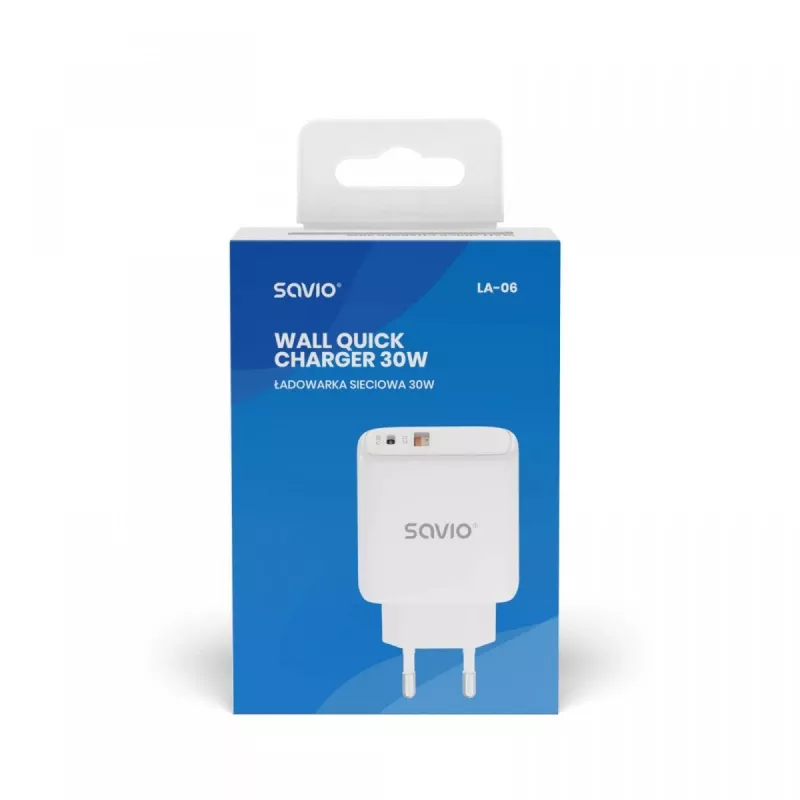 SAVIO LA-06 USB Type-A y Type-C Quick Charge Power Delivery 3.0 interior