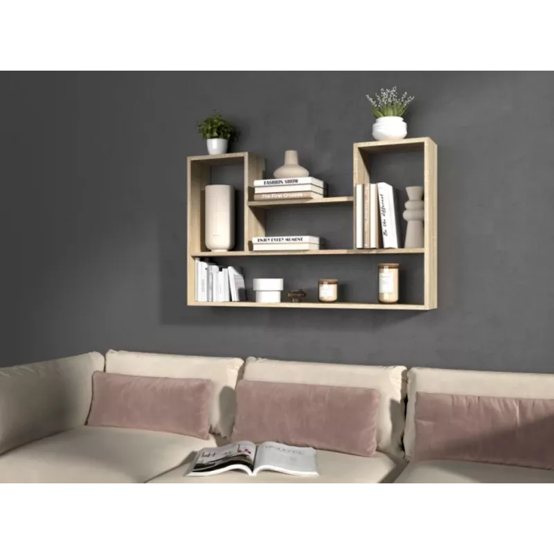 BILBAO 4P Estante colgante 100x16x60 cm Roble Sonoma