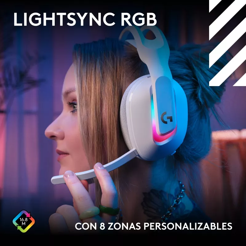Auriculares inalámbricos y con cable Logitech G Astro A20 X blancos