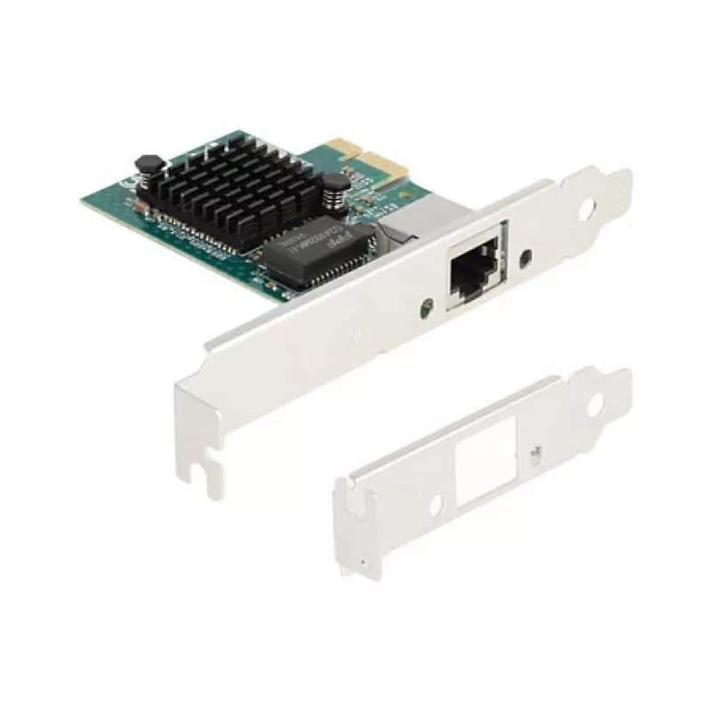 Tarjeta DeLOCK PCI Express x1 1 x RJ45 Gigabit LAN BCM Gris