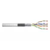 Cable de red Digitus CAT 6 SF/UTP par trenzado cable de conexión a granel 305 m gris