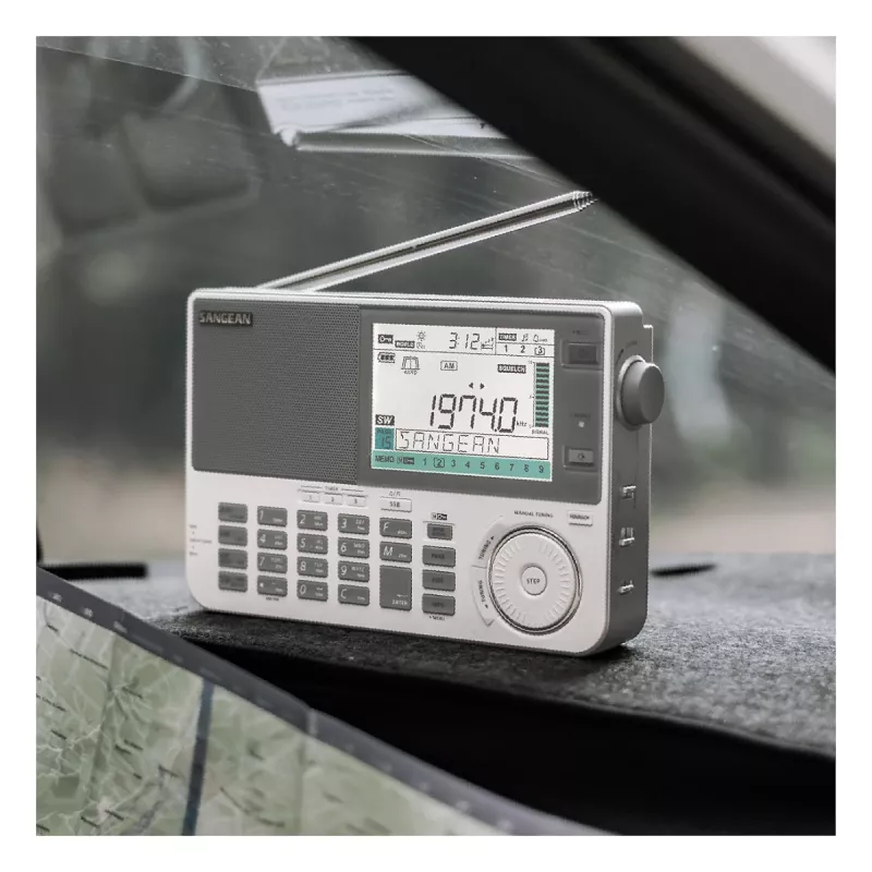Radio portátil Sangean ATS-909 X2 — blanco — sintonizador digital AM FM SW