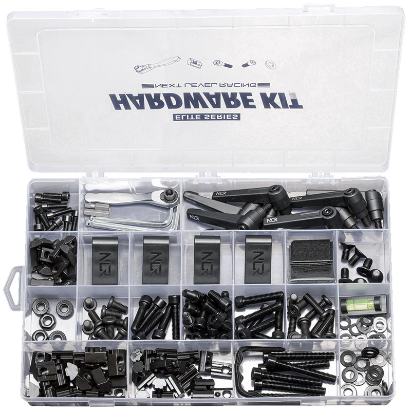 Kit de hardware de racing Next Level Racing NLR-E027 compatible con diferentes configuraciones de racing