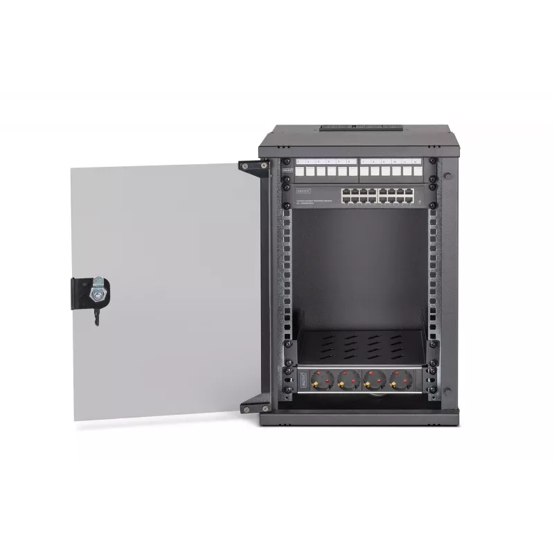 Armario de pared Digitus DN-49103-SET 9U 315 x 300 mm negro
