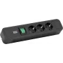 Cable alargador de corriente Bachmann Primo 2 2m 3 tomas AC negro