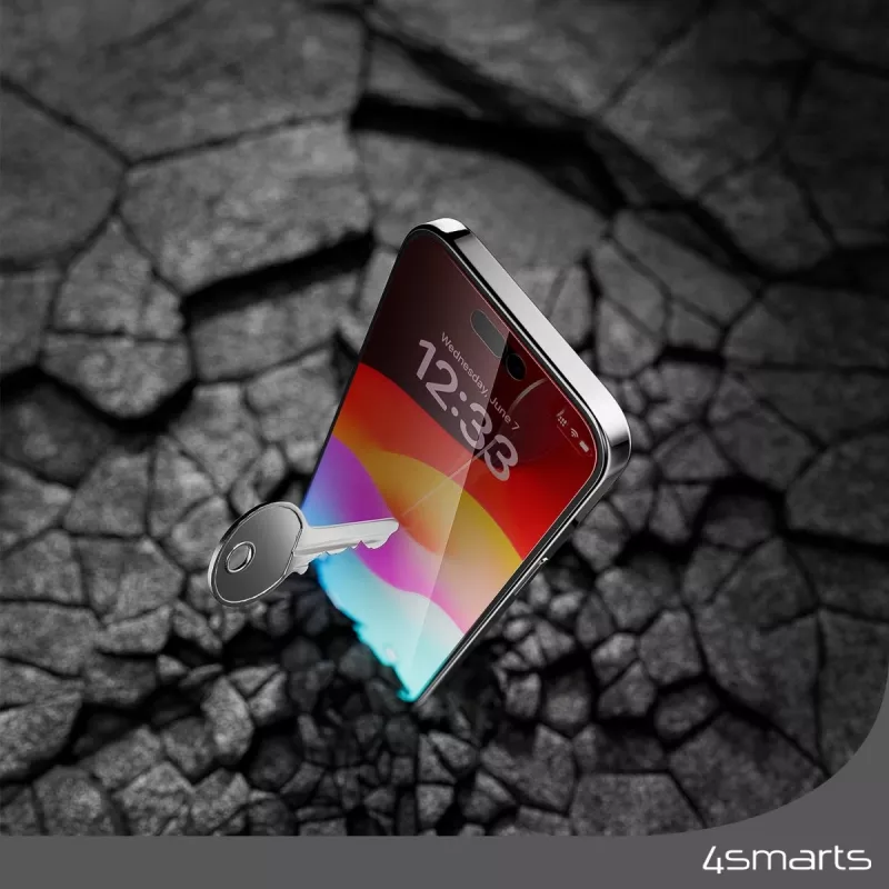 Lámina protectora de pantalla 4smarts 540599 para iPhone 15 Plus Antirrayaduras