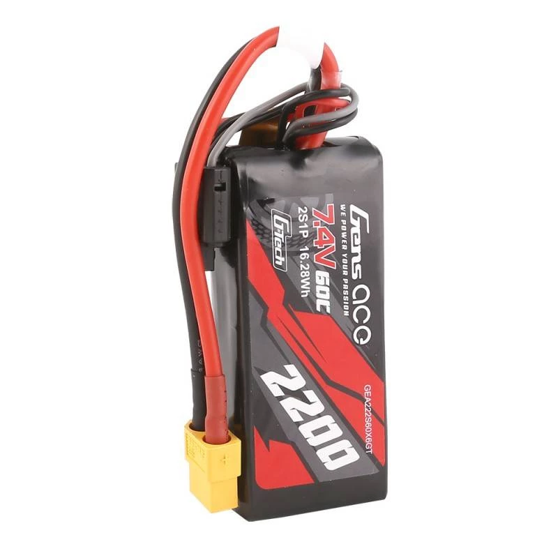 Batería Gens ace G-Tech 2200mAh 7,4V 60C 2S1P LiPo