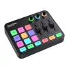 Mezclador de audio y tarjeta de sonido USB OneOdio Solocaster – interfaz de sobremesa compacta para streaming y grabación